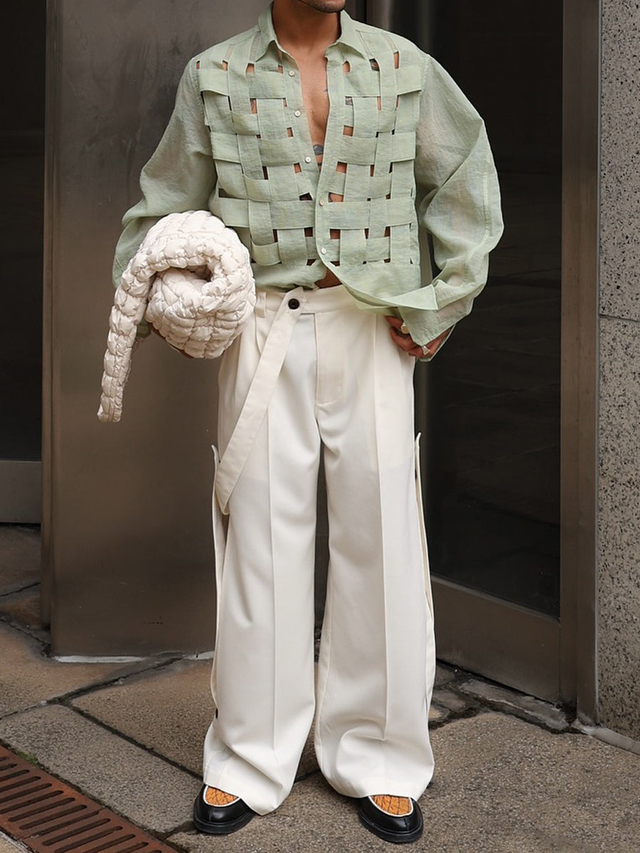 Woven Cut-out Shirt