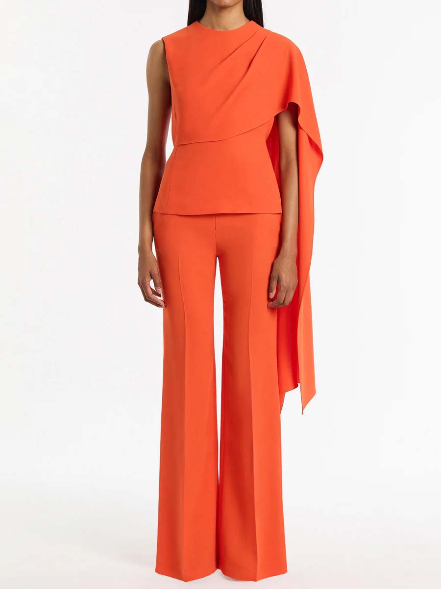 Asymmetric One Shoulder 2-piece Set