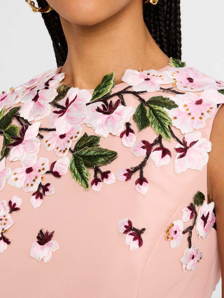 Embroidered Sleeveless Maxi Dress