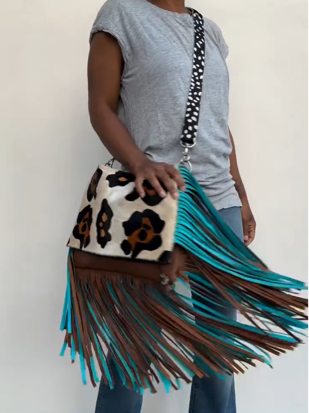 Leopard Print Fringe Crossbody Bag(Buy 2 free shopping💥)