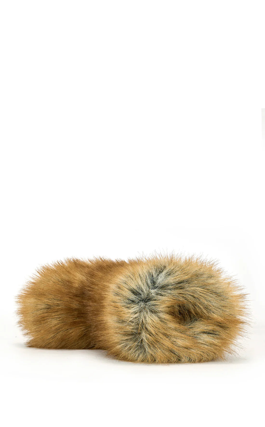 TAN FAUX RED FOX FUR BOOTIE