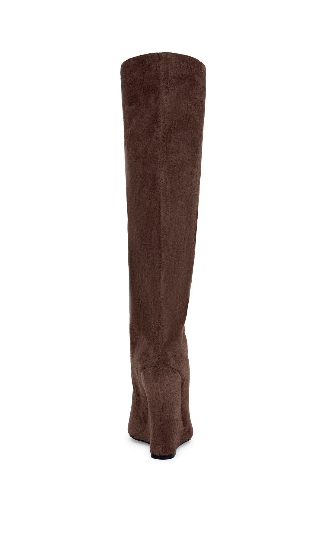 Suede Sculpted Heel Peep Toe Boots