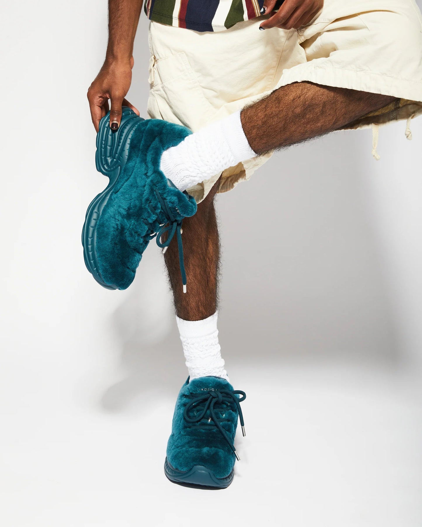 Fluffy Platform Sneakers