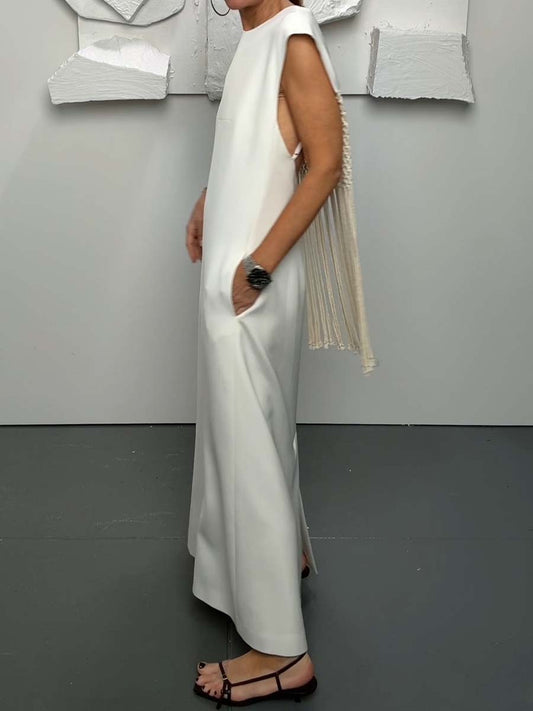 Back Tassel Maxi Dress