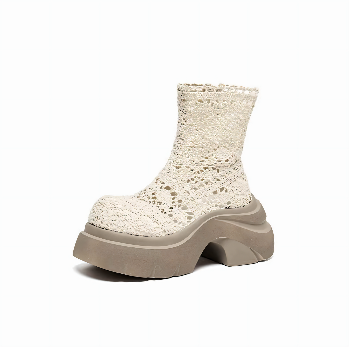 Lace mesh hollow Martin boots