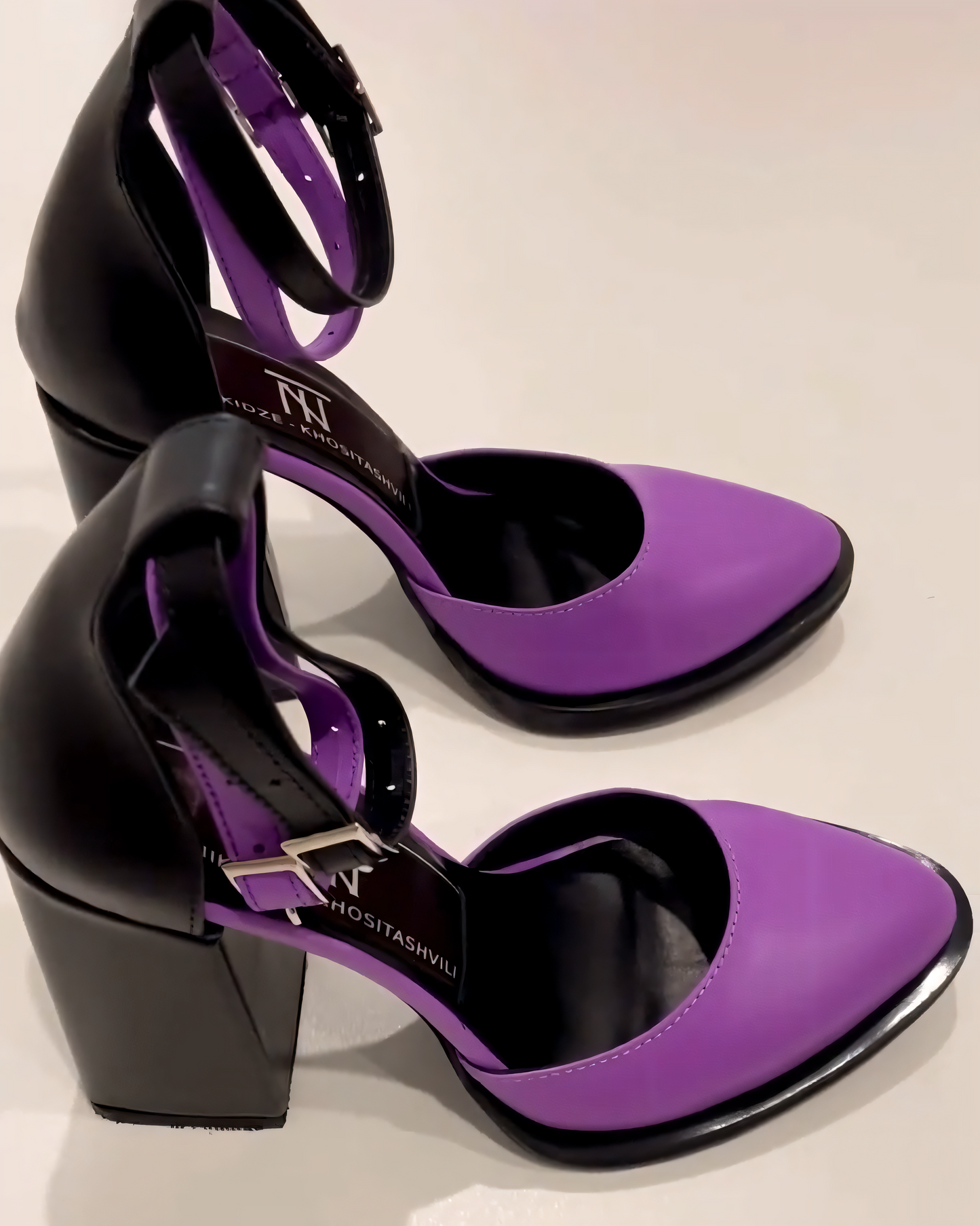 Modern Contrast Heels