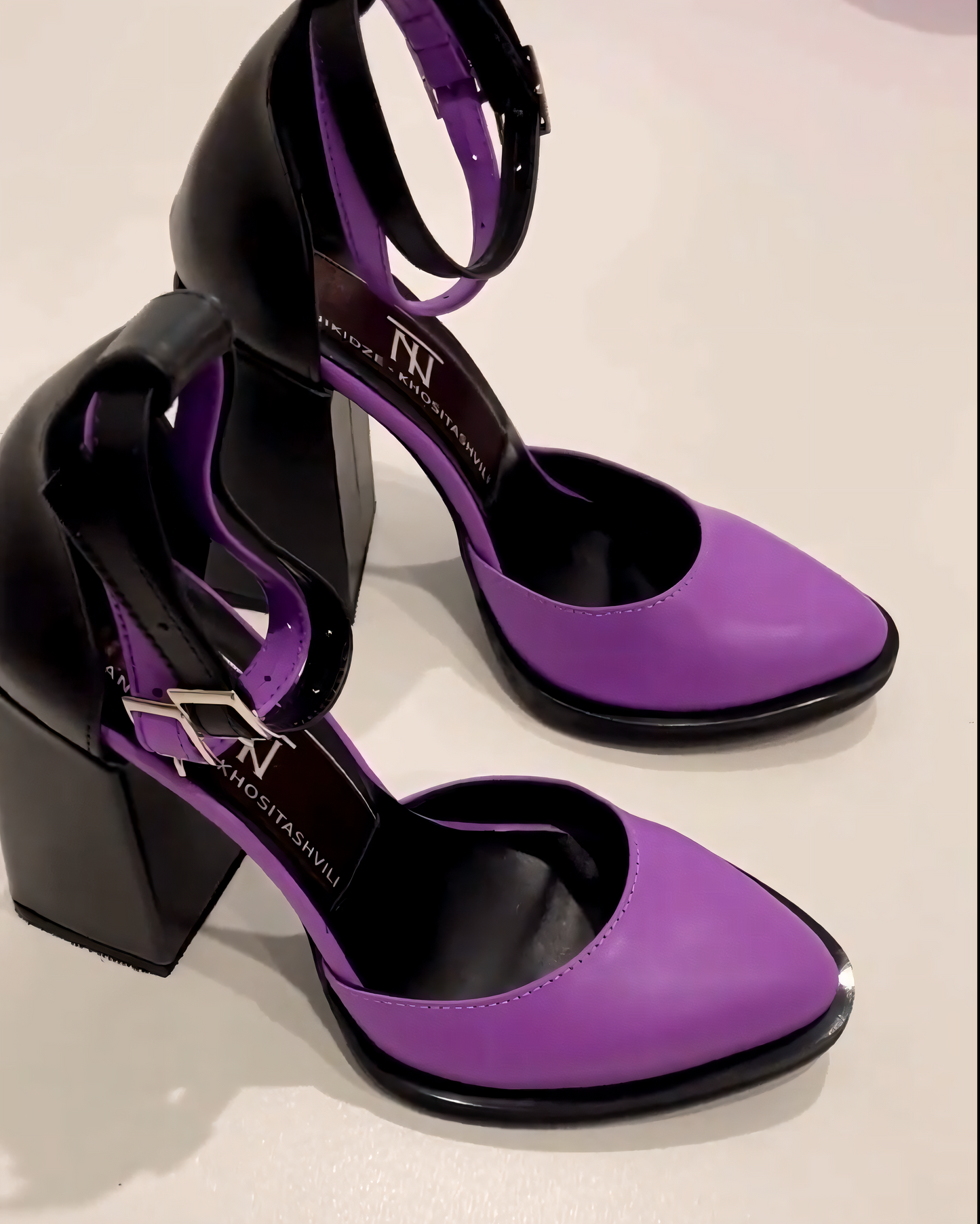 Modern Contrast Heels