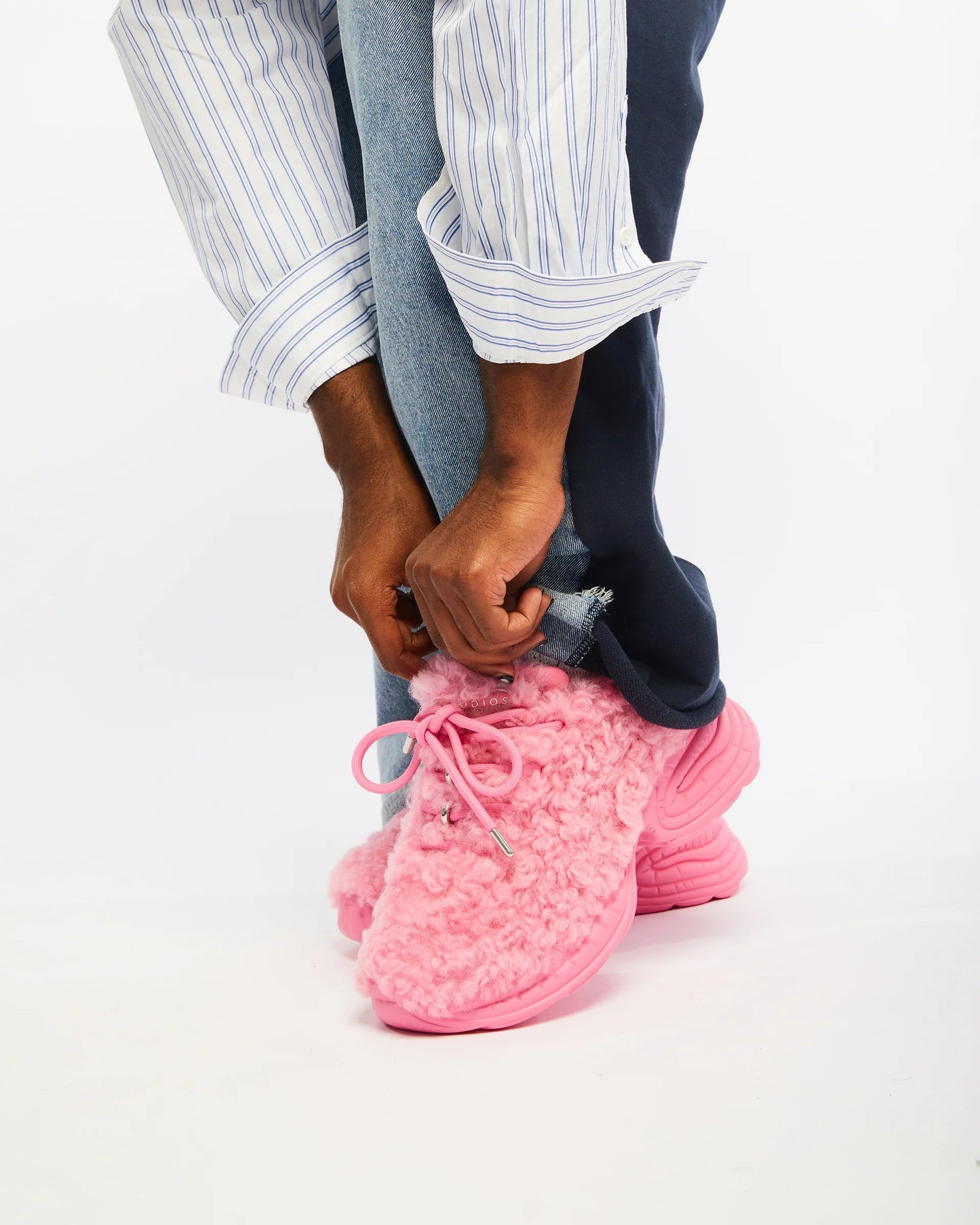 Fluffy Platform Sneakers