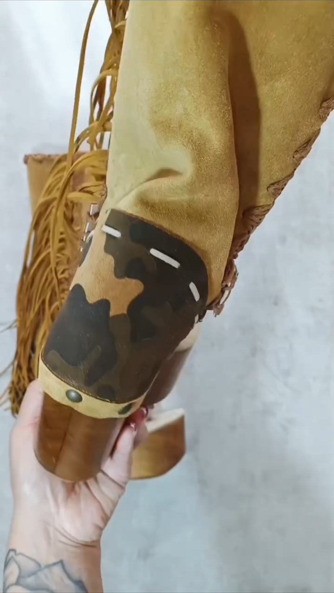 Boho Fringe Platform Boots