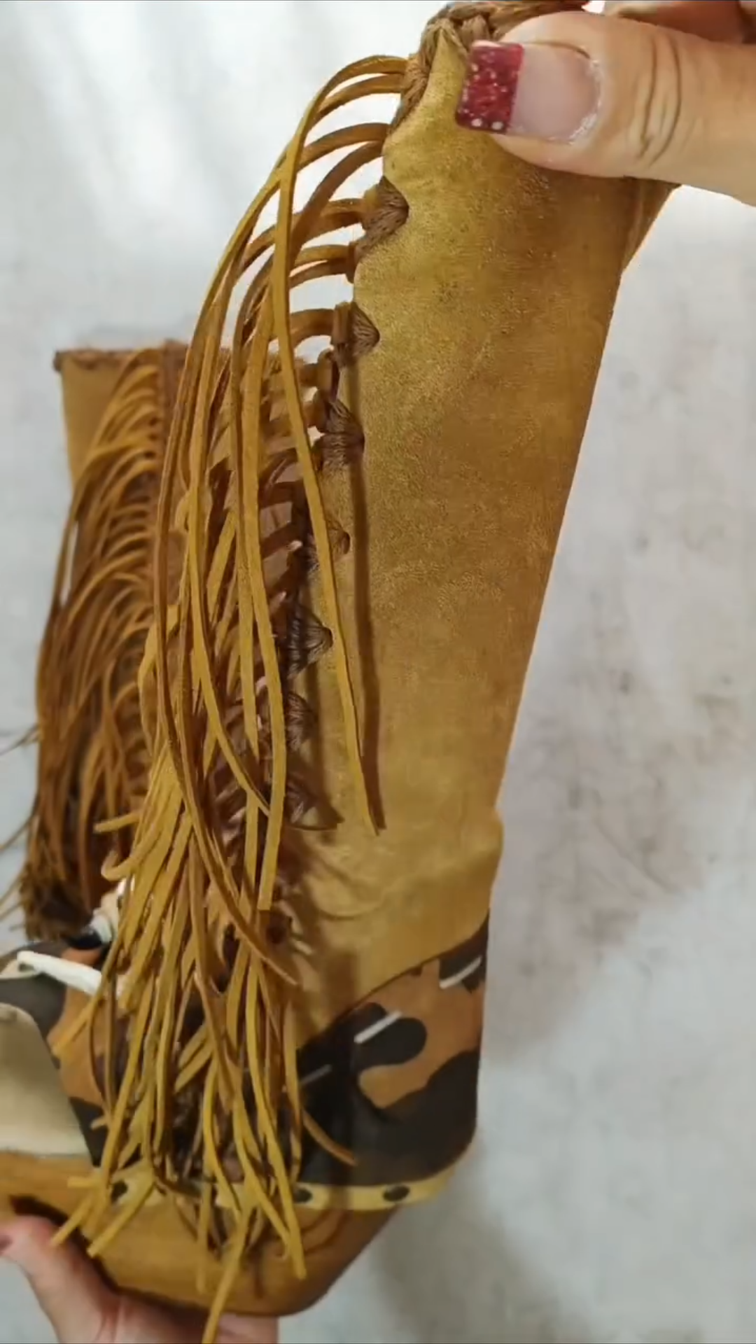 Boho Fringe Platform Boots