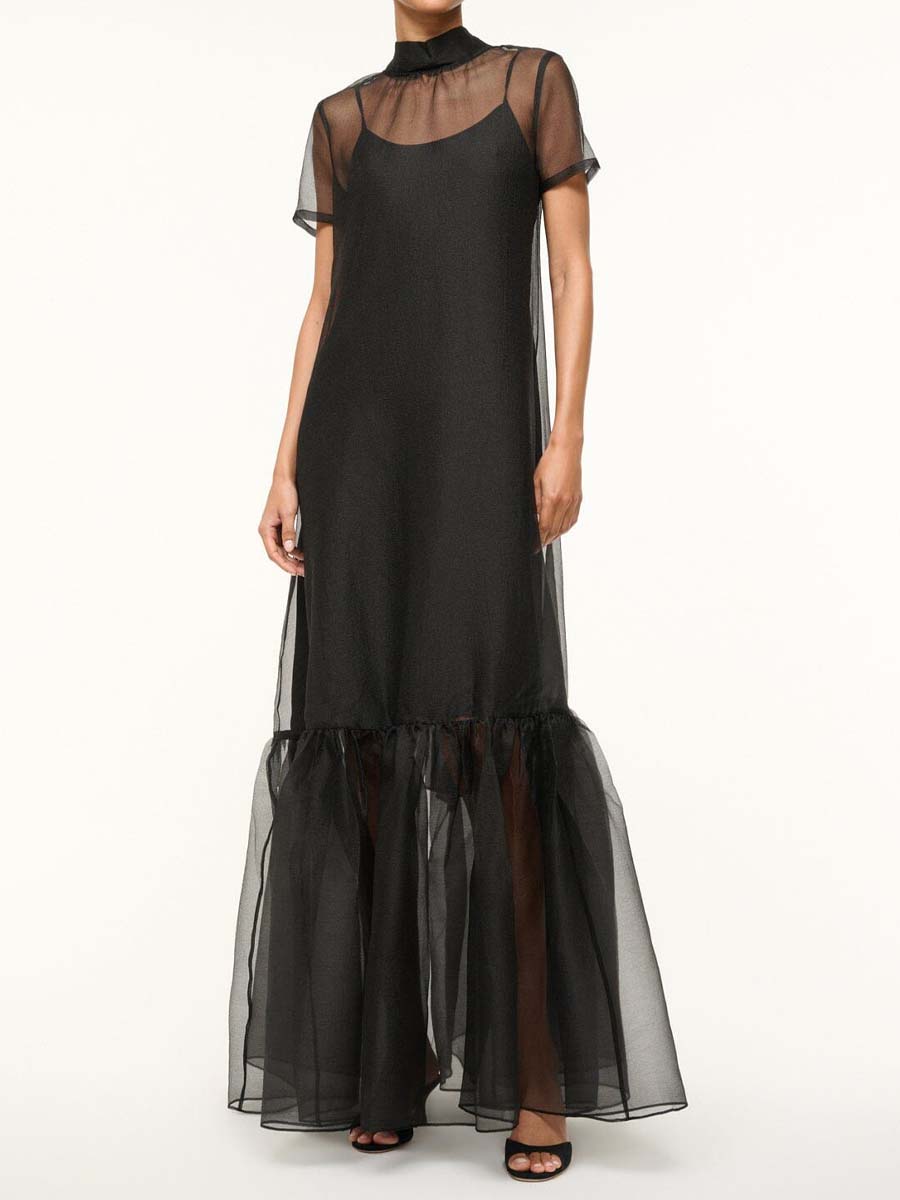 Mesh Backless Two-piece Dress