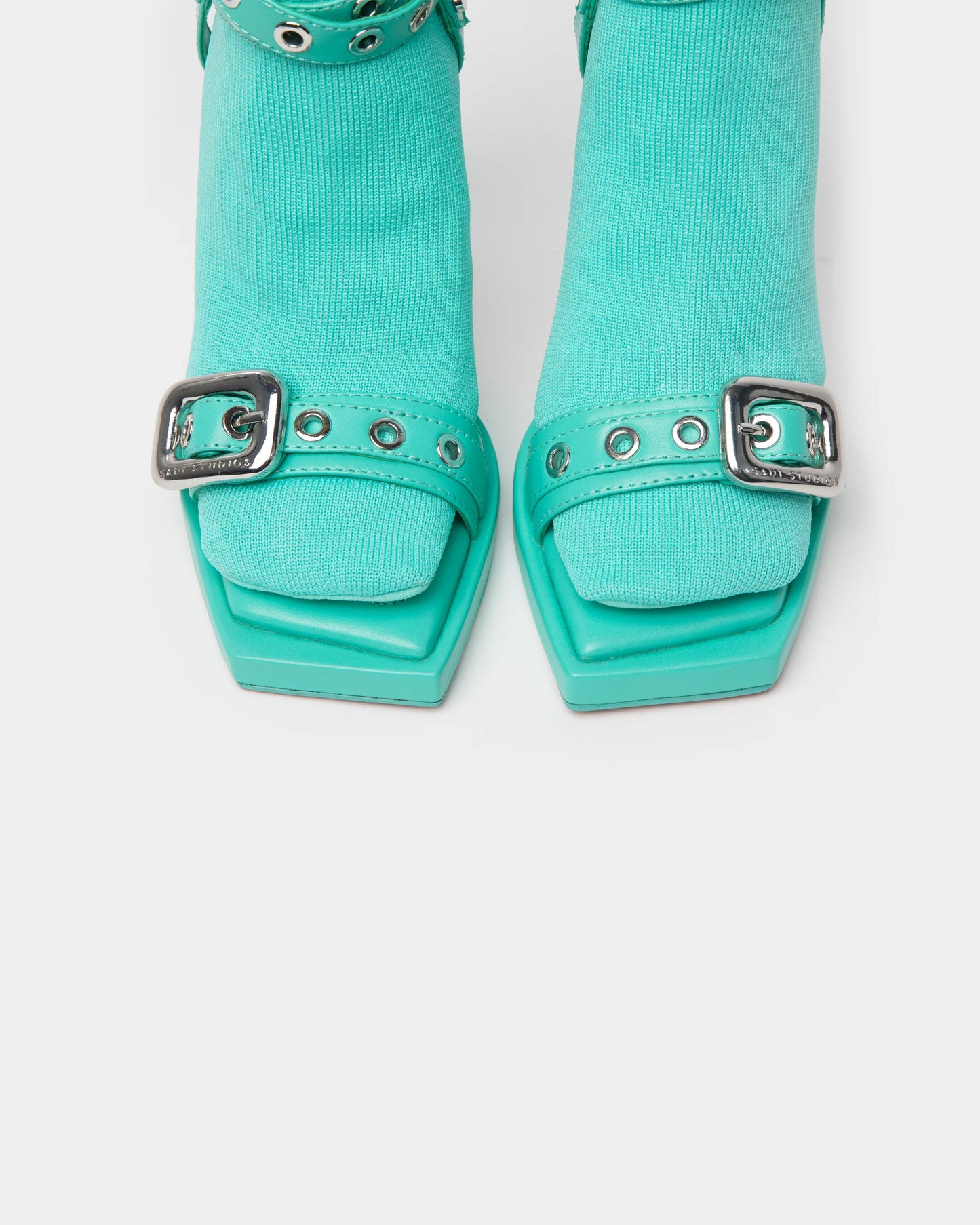 Buckle Strap Sock High Heels