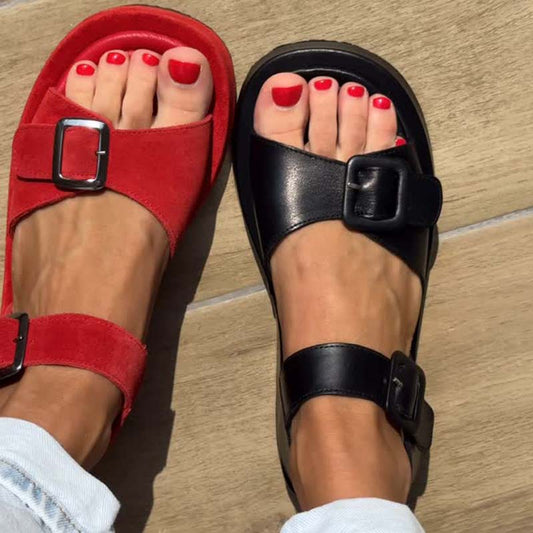 Buckle Platform Sandals