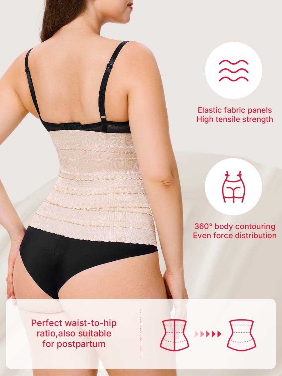 Breasted Waist Segmented Waist Cincher