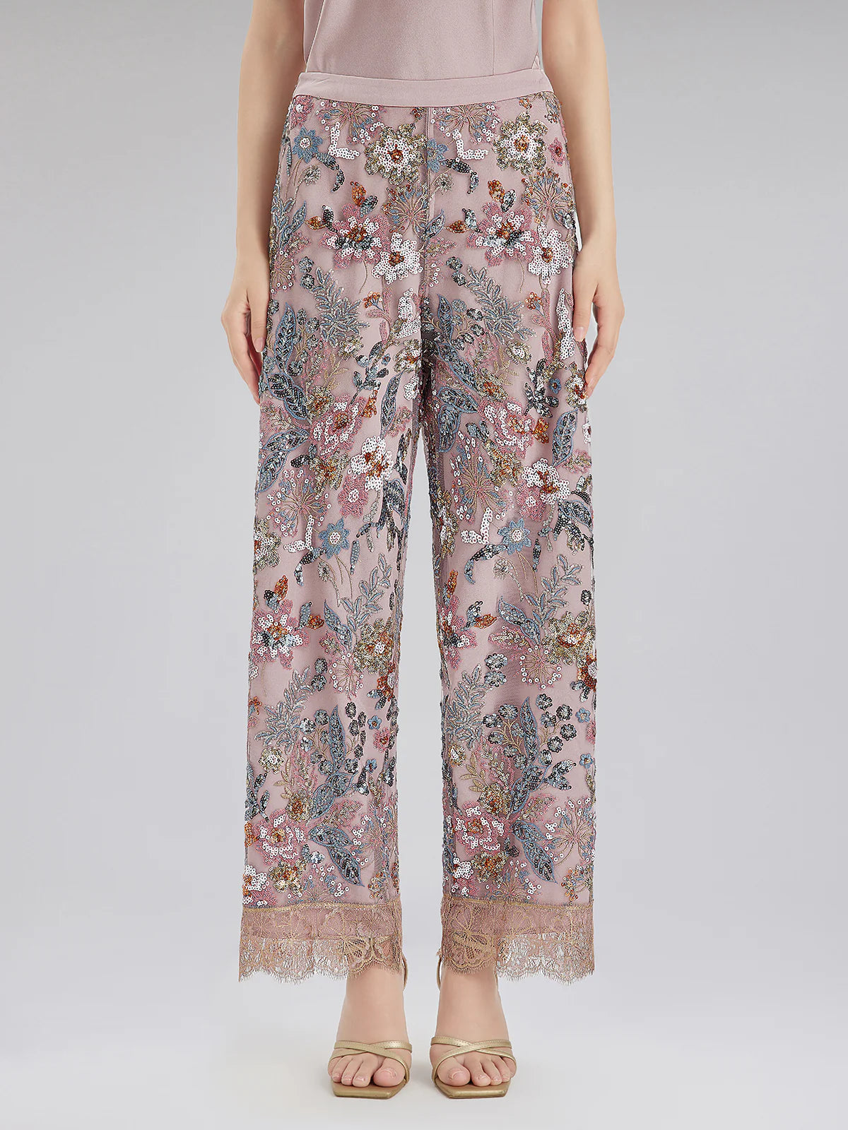 Floral Embroidered Lace Co - ord Set（Free shipping on a whole set of clothes💥）