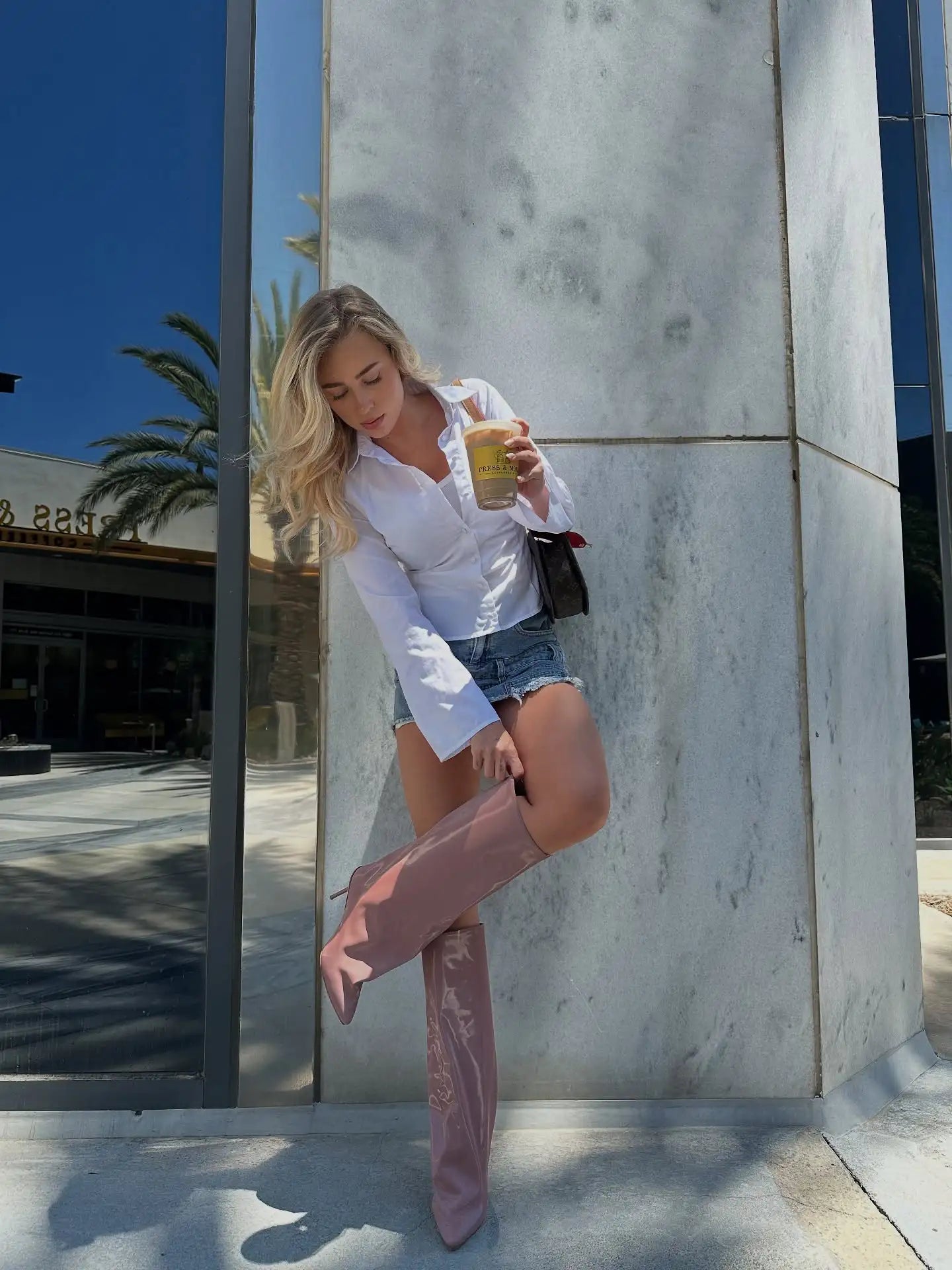 Slouchy Stiletto Knee High Boots