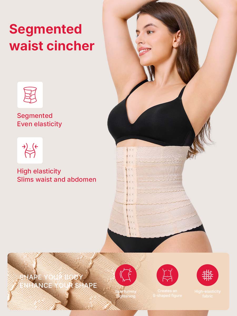 Breasted Waist Segmented Waist Cincher