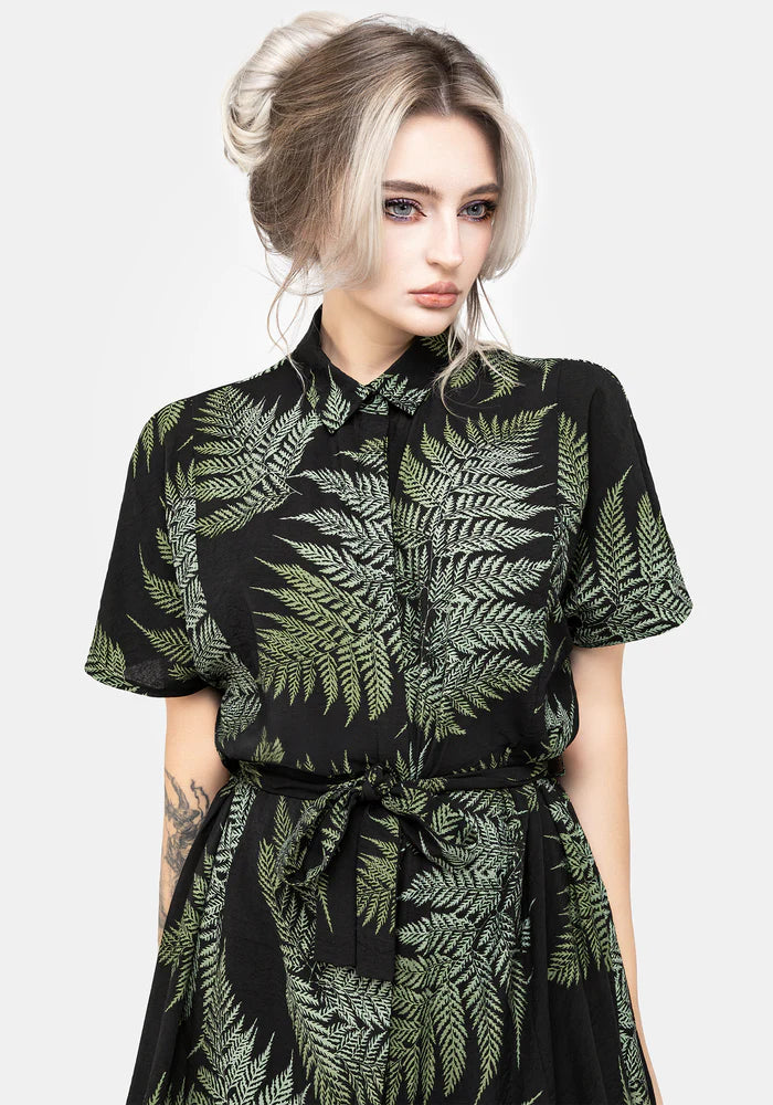 Fern - Print Shirt Dress