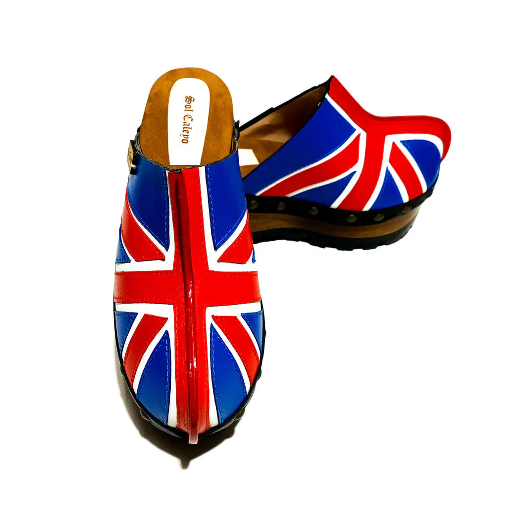 Union Jack - Printed Platform Clogs