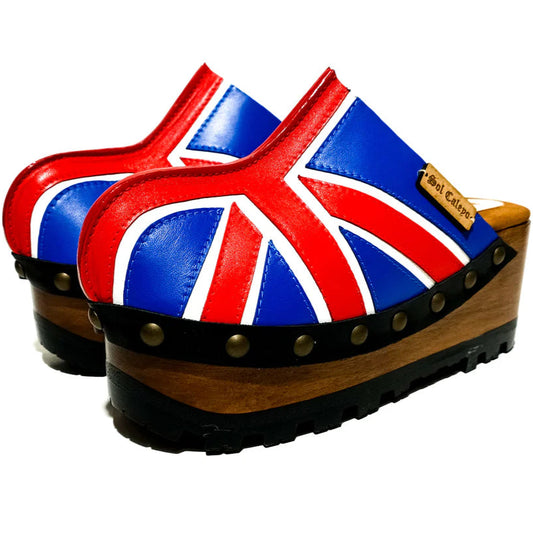 Union Jack - Printed Platform Clogs