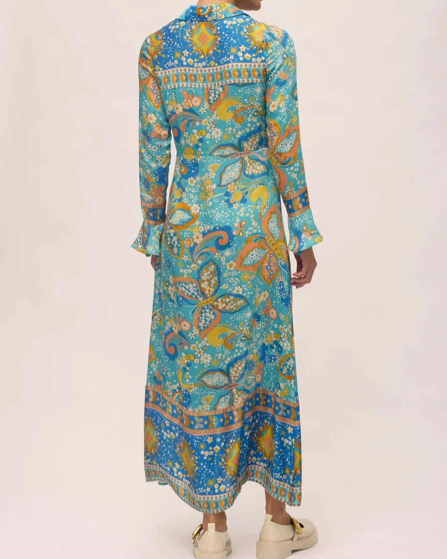 Bohemian Printed Shirt - Dress Maxi Dress