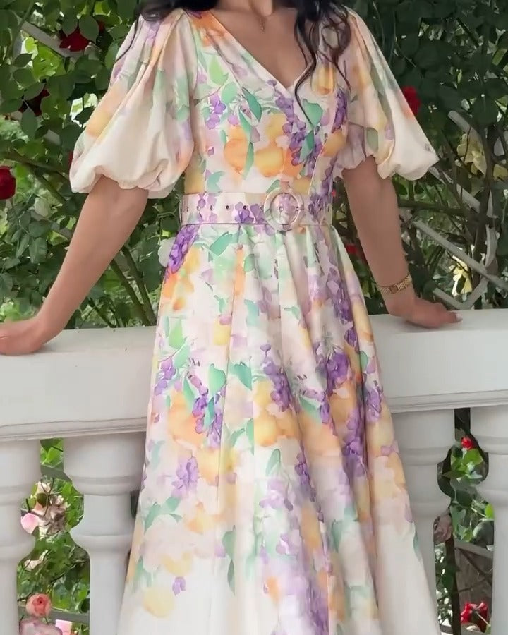 Elegant Printed Dress