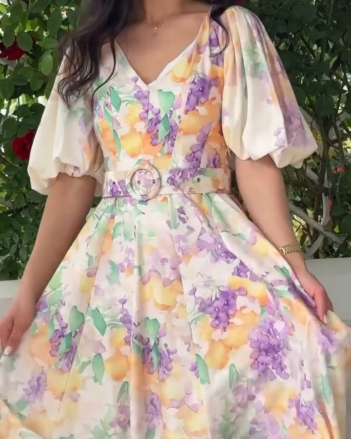 Elegant Printed Dress