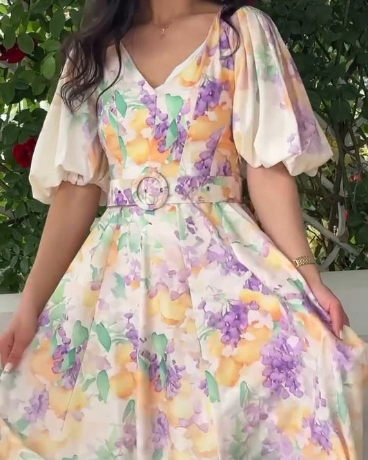 Elegant Printed Dress