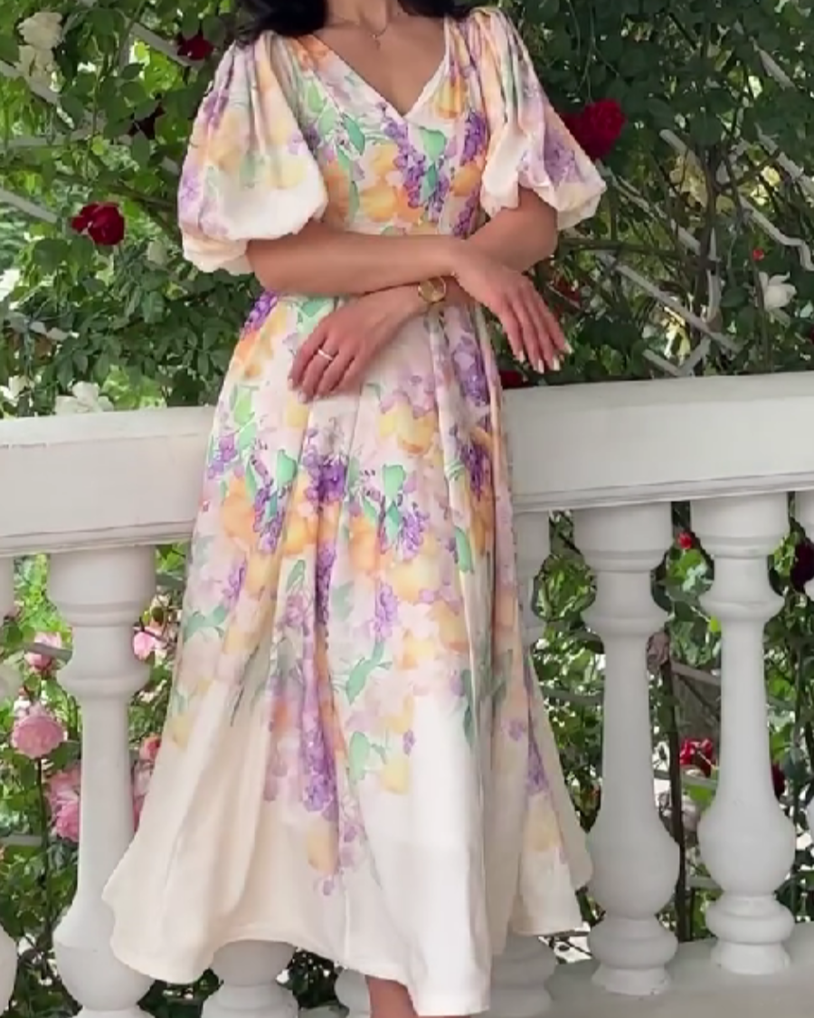 Elegant Printed Dress