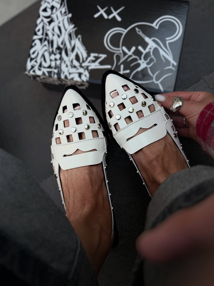 Cutout Stud Design Sandals