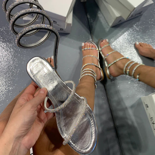 Shiny Solid - Color Flat Slides